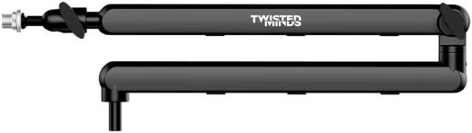 Twisted Minds Neo Standard Series Pole Microphone Arm, 360° Rotation, Dual Adjustable Arms,Black | TM-NB01-2K