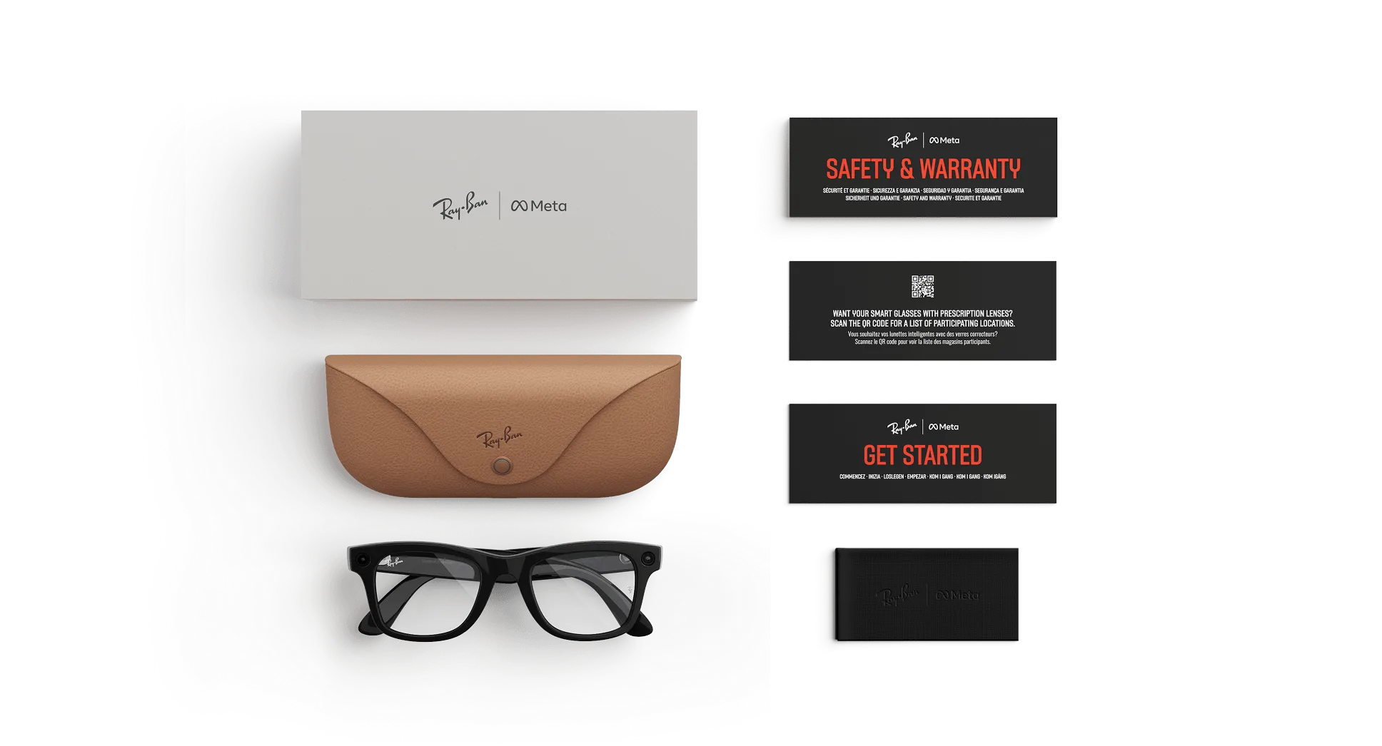 Ray-Ban Meta Wayfarer Shiny Black Clear