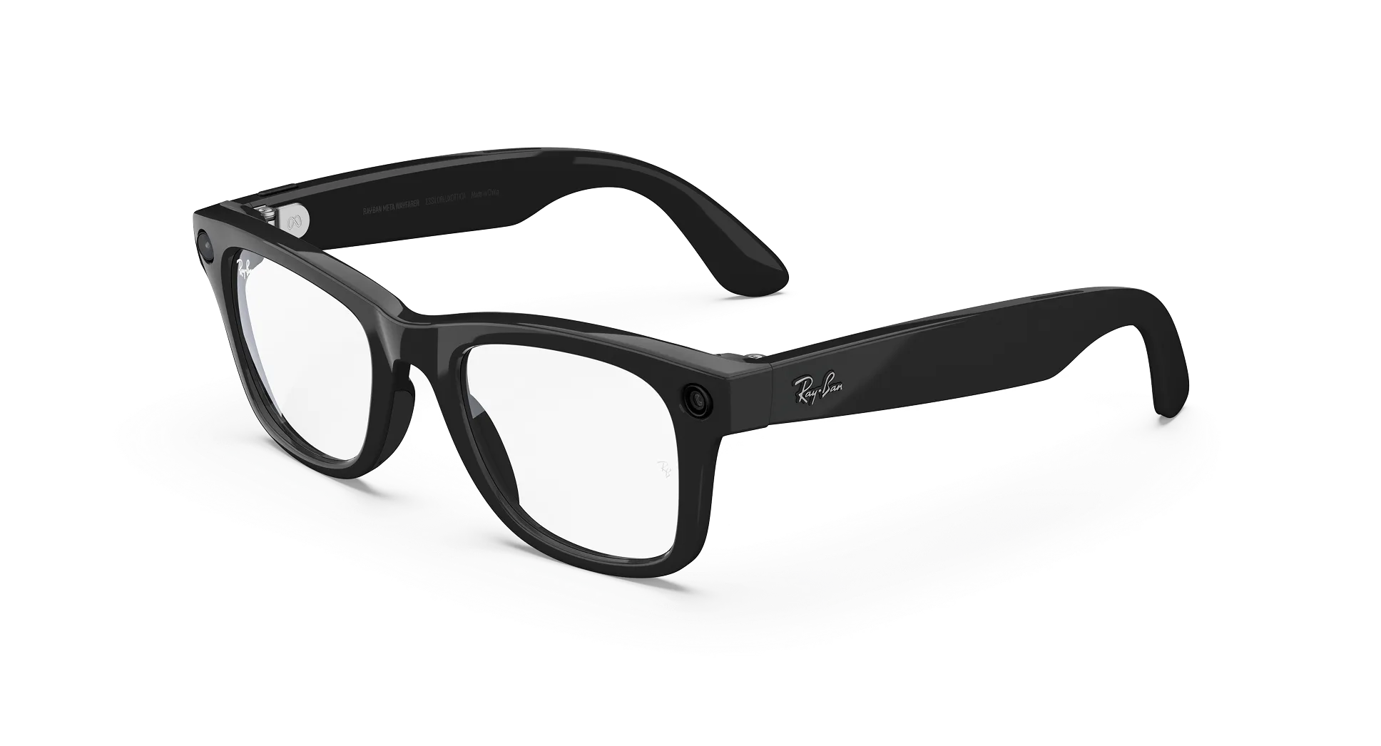 Ray-Ban Meta Wayfarer Shiny Black Clear