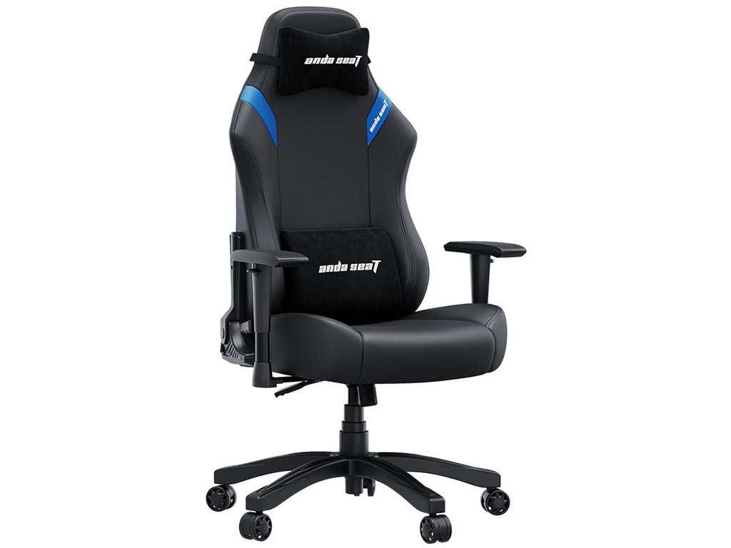 Anda Seat Luna PVC Gaming Chair (L) - Black/Blue