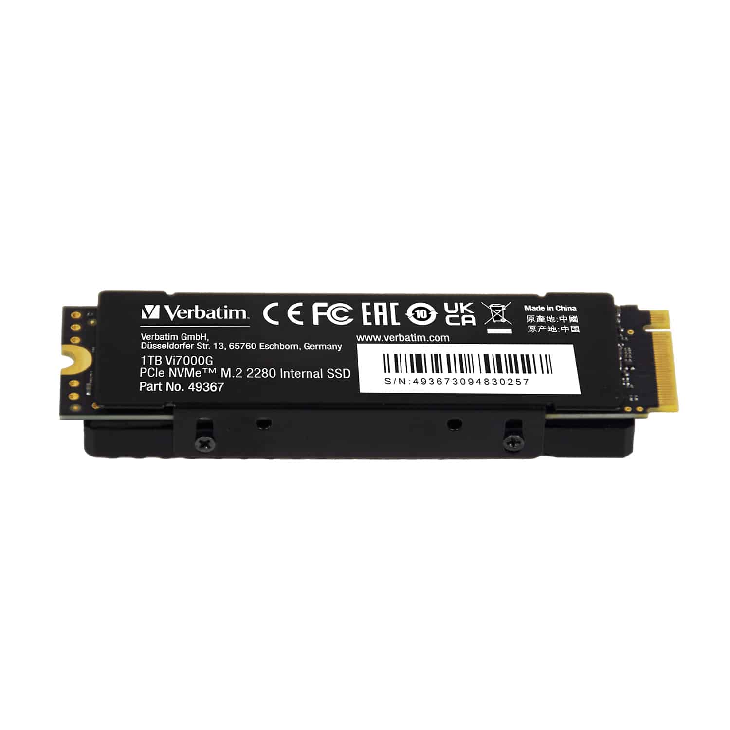 Verbatim Vi7000G PCIe NVMe M.2 2280 Internal SSD - 1TB