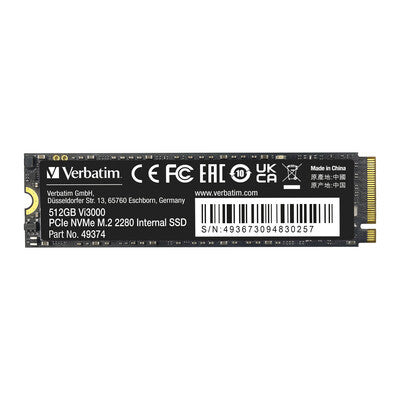 Verbatim Vi3000 PCIe NVMe M.2 2280 Internal SSD - 512GB