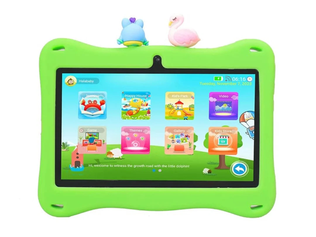 Oteeto Tab 4, 7-inch, Kids Tablet 4GB RAM 128GB ROM |GREEN