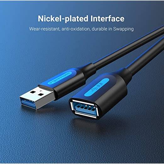 Vention USB 3.0 A Male to A Female Extension Cable,  1 Meter | CBHBF