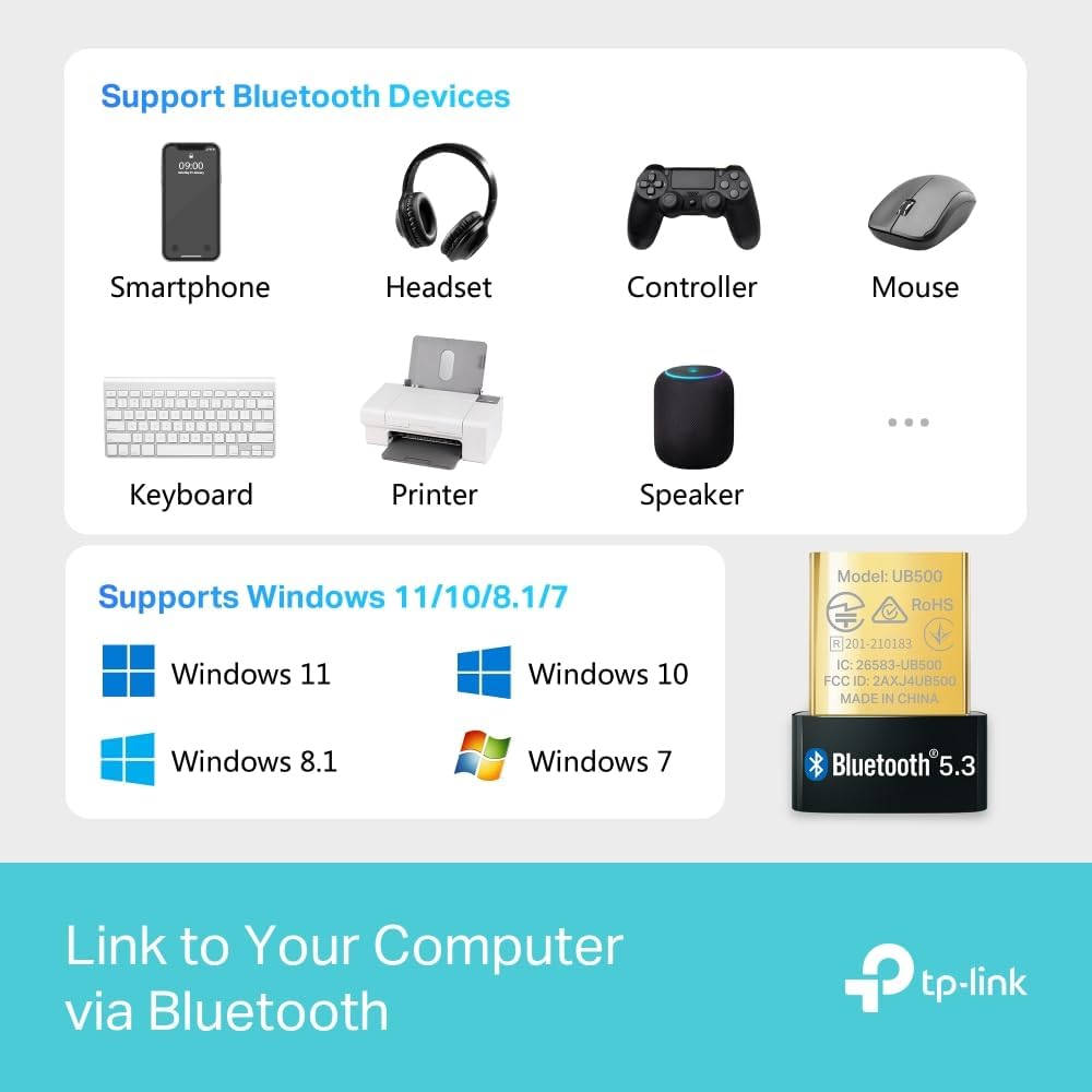 TP-Link UB500 Nano Bluetooth 5.3 USB Adapter