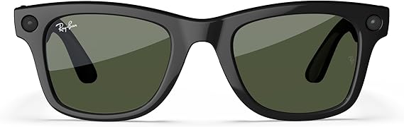 Ray Ban Meta Glasses Wayfarer RW4006- Shiny Black/G15 Green