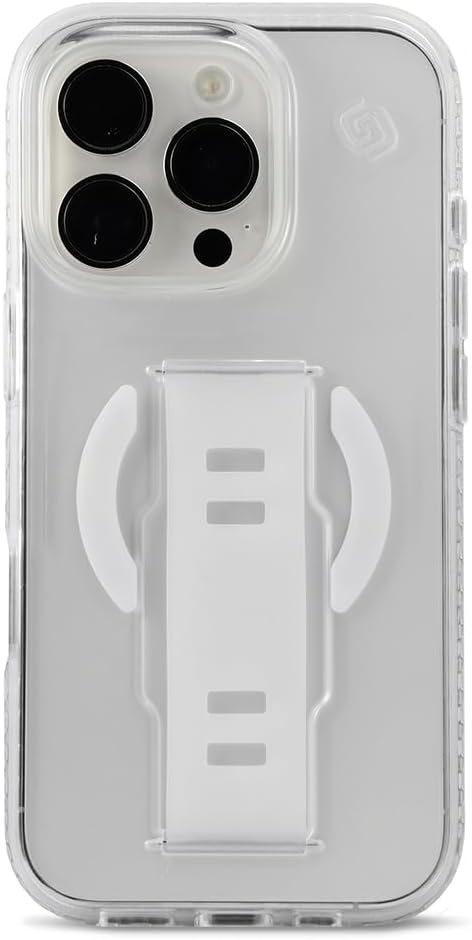Grip2U Slim iPhone 16 Pro Magsafe Grip Case - Clear