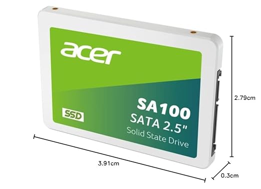 Acer SA100 480GB Internal SSD-560MB/s R, 493MB/s W Speed