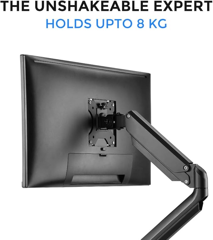 Twisted Minds TM-26-C06 Single Monitor Arm – Premium Aluminum Gas Spring Mount for 17”–32” Screens