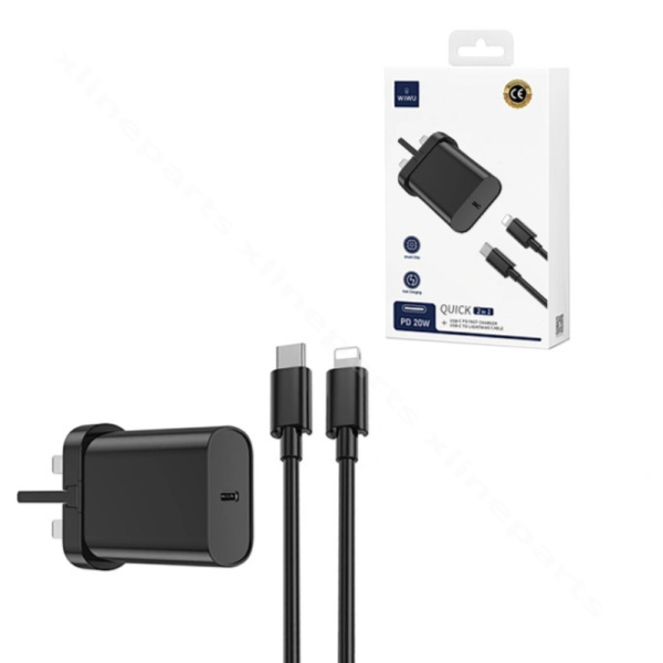 Wiwu Wall Charger with 20W PD Single Port Compatible iPhone