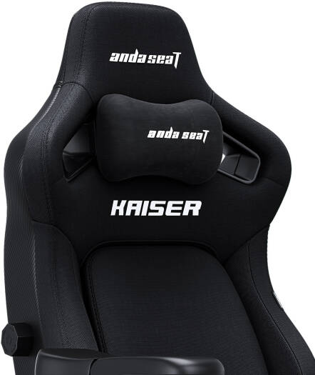 AndaSeat Kaiser 4 Series Premium Gaming Chair, 5° Sloping Seat Base, Linen Fabric, XL, Carbon Black | AD12YDDC-XLL-20-B-CF