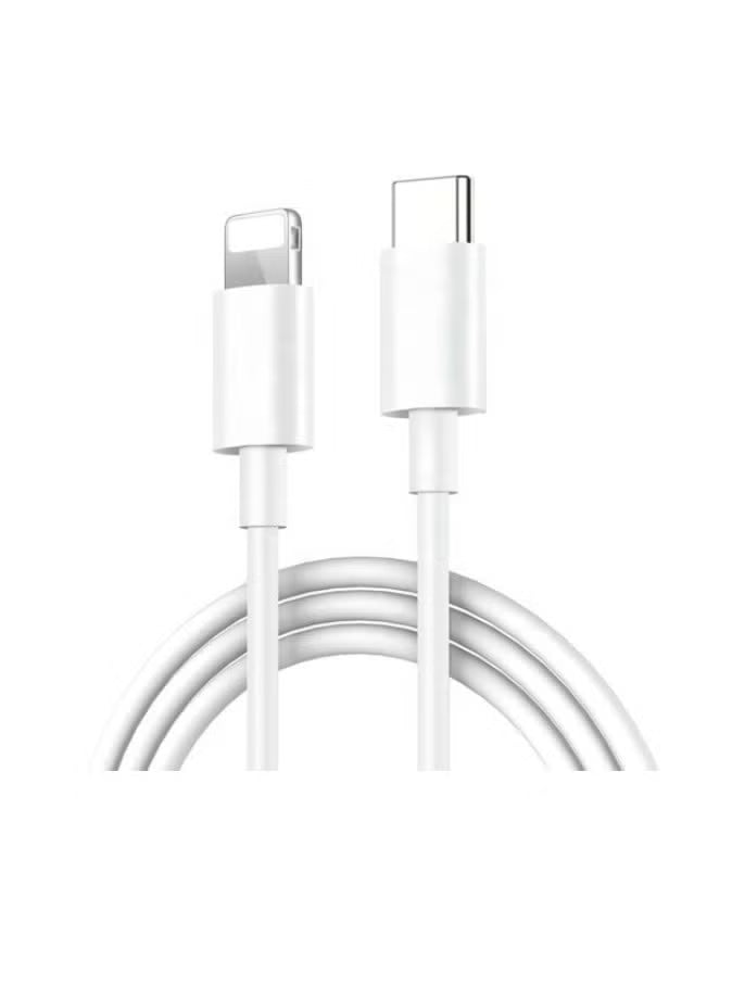 Admos 20W USB-C Power Adapter and USB-C To Lightning Cable - White