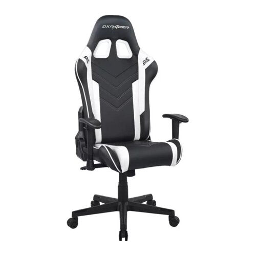 DXRacer P132 Prince Series Gaming Chair - Black/White | GC-P132-NW-F2-158