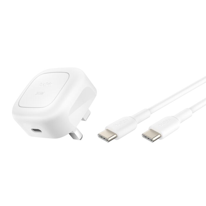 Belkin BoostCharge Compact USB-C Charger 20W + USB-C Cable