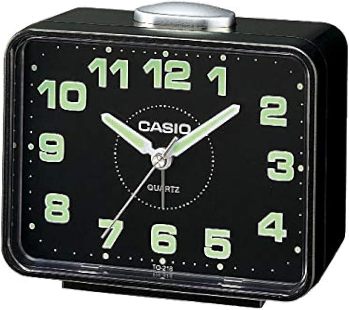 Casio TQ-218-1DF Alarm Clock - Black