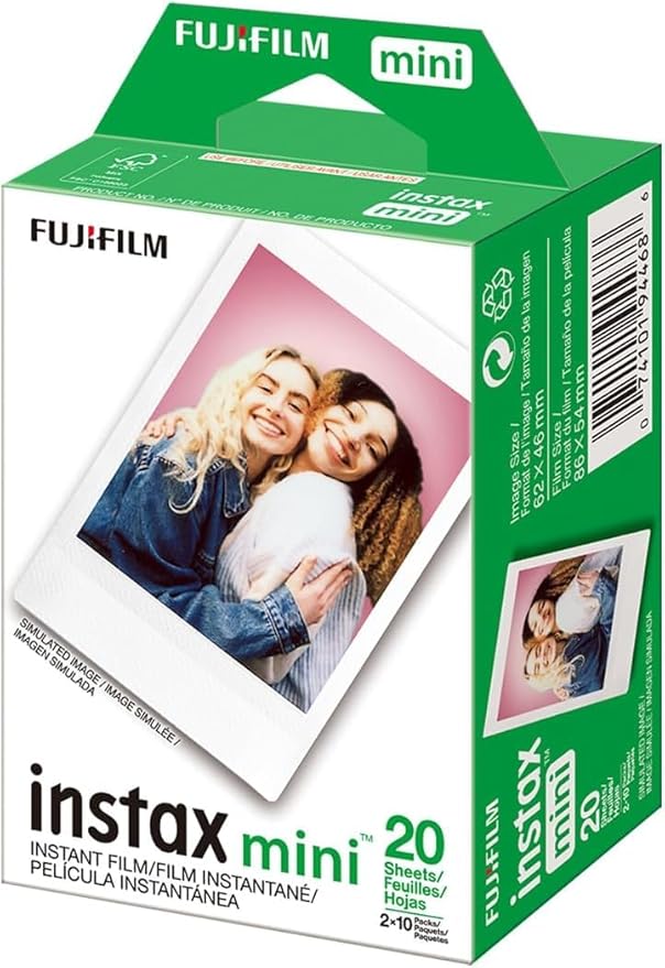 Fujifilm INSTAX Mini Instant Film 2 Pack = 20 Sheets