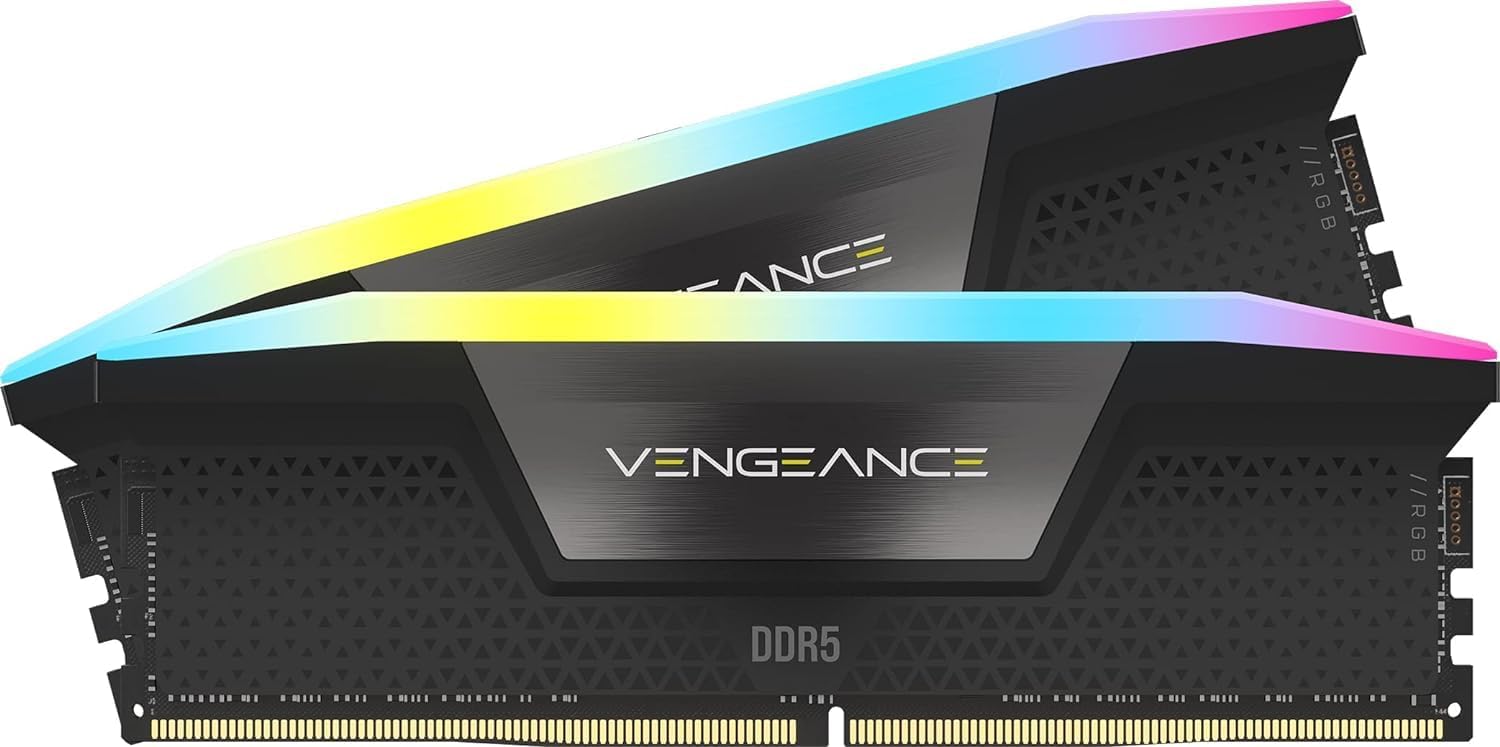 CORSAIR VENGEANCE RGB DDR5 RAM 32GB (2x16GB) 7200MHz