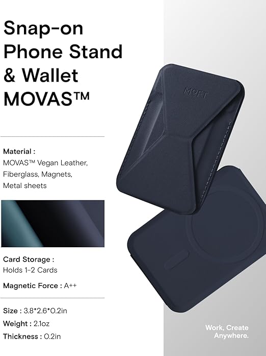 MOFT Magnetic Wallet Stand Navy Blue | MS007MP-MO-NVBU |