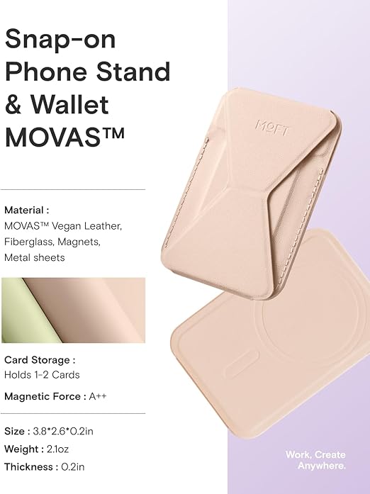 MOFT Magnetic Wallet Stand Peach Pink | MS007MP-ME-PCPK |
