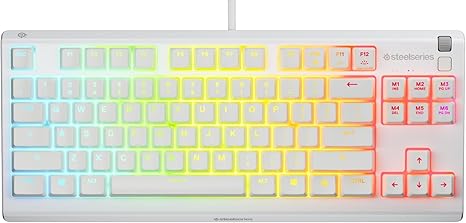 SteelSeries Apex 3 TKL RGB Gaming Keyboard US Layout -White