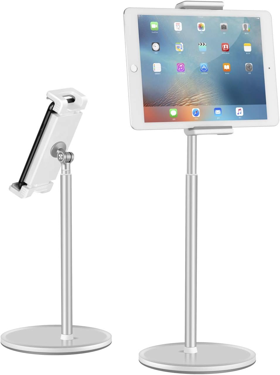 Upergo Angle/Height Adjustable Aluminum Alloy Desktop, Tablet & Phone Holder, Bracket Stand -Silver -  AP-4H