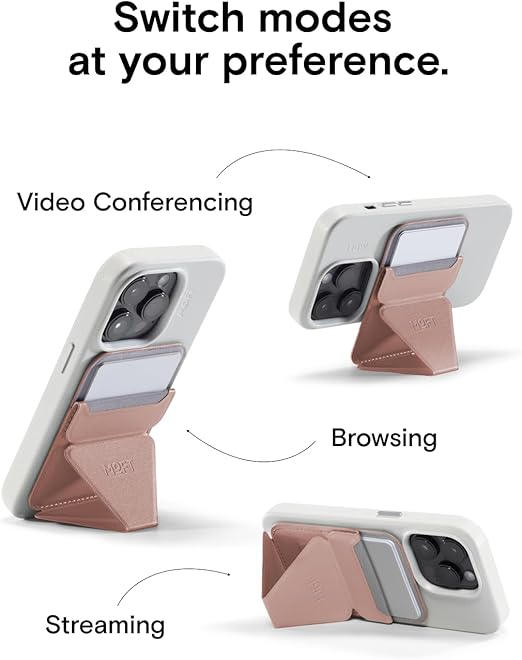MOFT Magnetic Wallet Stand  Angle Adjustment & Magsafe Compatible Phone Stand-MS007MP-1-MO-CSND - Classic Nude