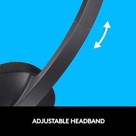 Logitech USB Headset H340, Stereo, Windows and Mac - Black