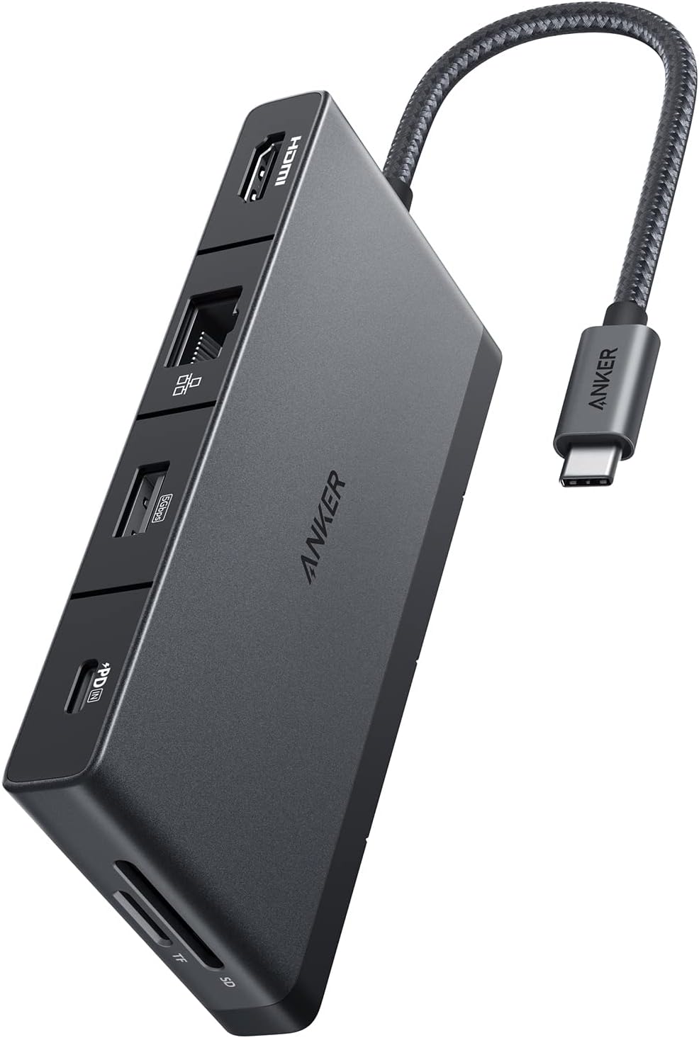 Anker USB C Hub, 552 USB-C Hub (9-in-1, 4K HDMI) with 100W Power Delivery - A8373H11