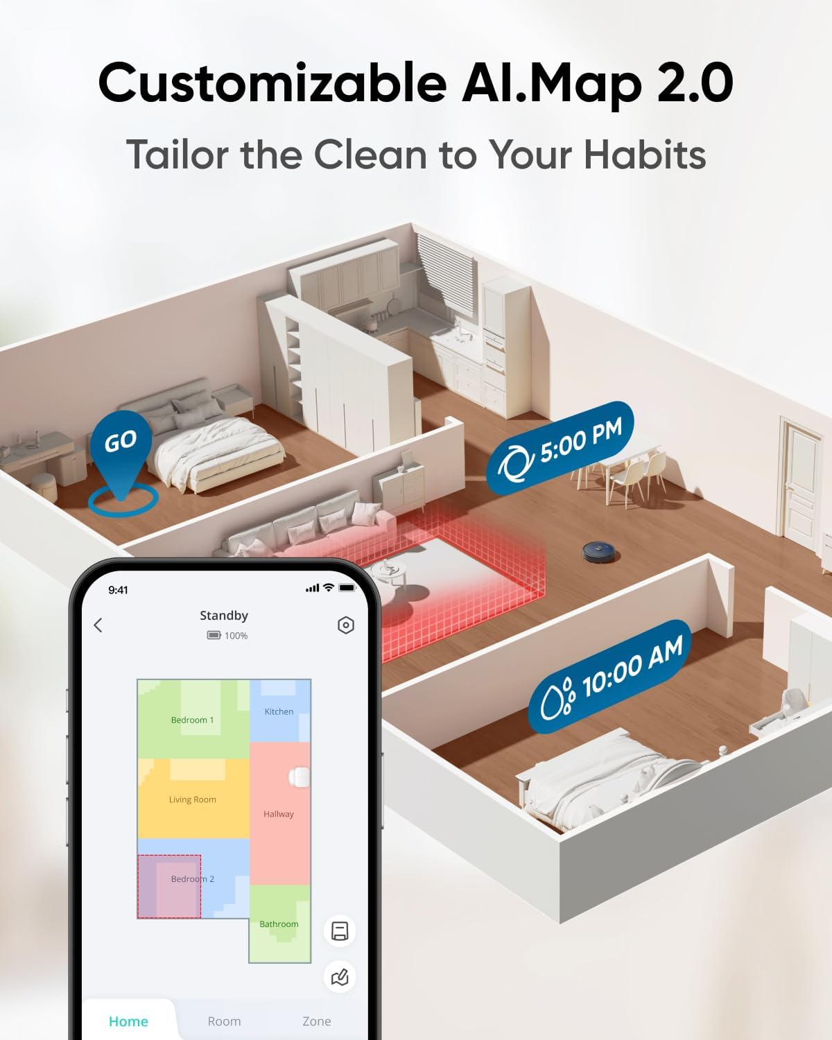 Anker Eufy X10 Pro Omni, Robot Vacuum and Mop with 8,000 Pa Suction T2351V11
