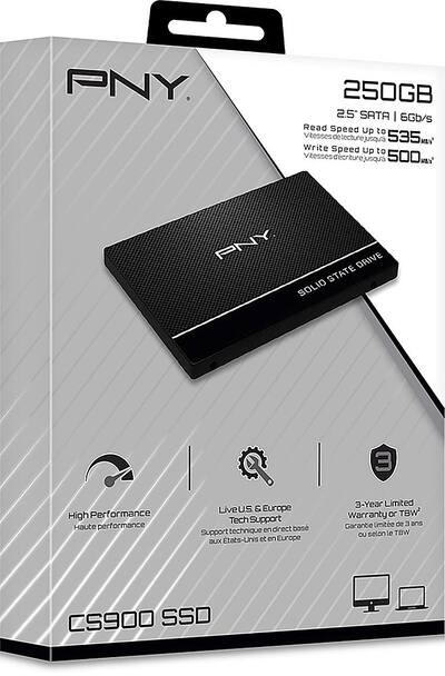 PNY CS900 250GB 3D NAND 2.5