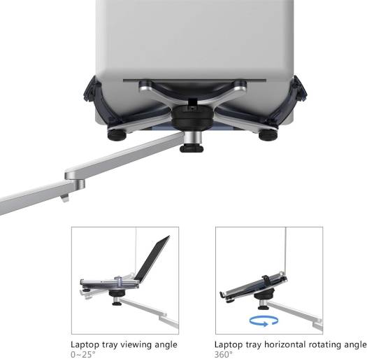 Upergo UP-8 Laptop Tablet Smartphone Stand - Sliver