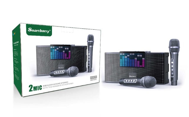 Smart Berry M25 plus Karaoke Speaker With Two Wireless Mic