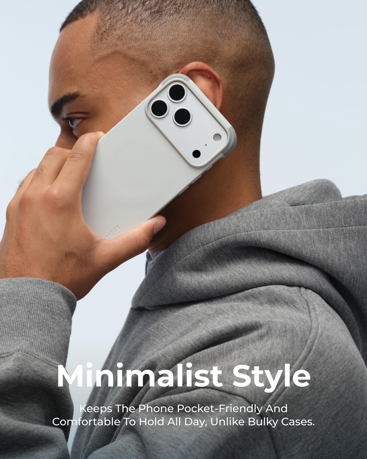 MOFT MOVAS Frame Case for iPhone 17 Pro Max -Misty Cove + Cement -MCGYCMGY
