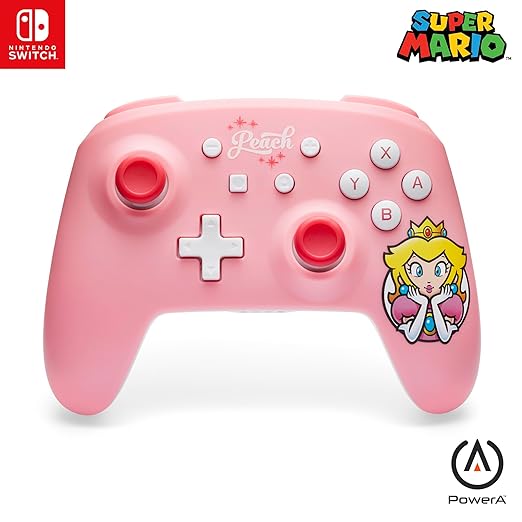PowerA Wireless Controller for Nintendo Switch - Princess Peach Pink, Nintendo Switch