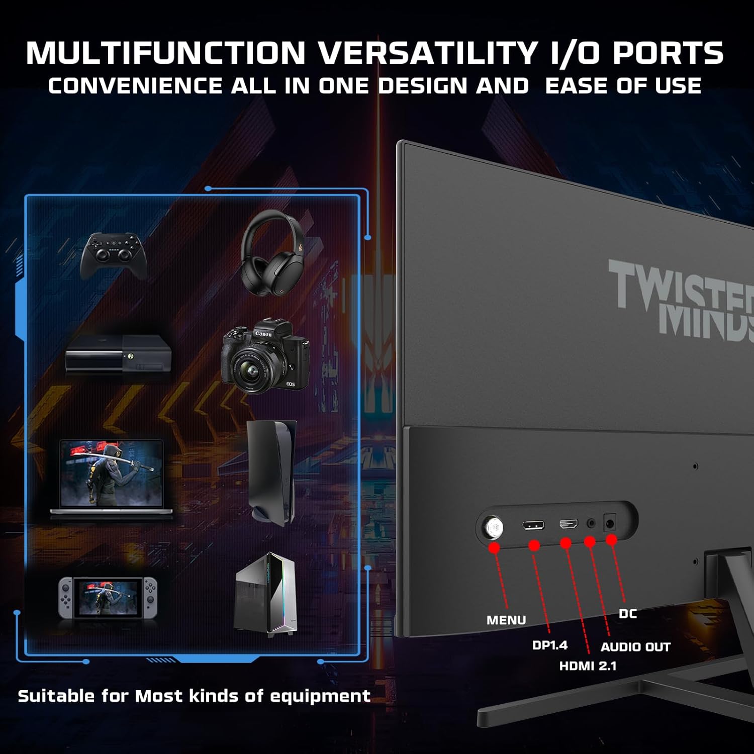 Mind Rin 5ms Twisted Mind TM24FHD180IPS 24inch FHD 180Hz 0.5ms Gaming monitor ...