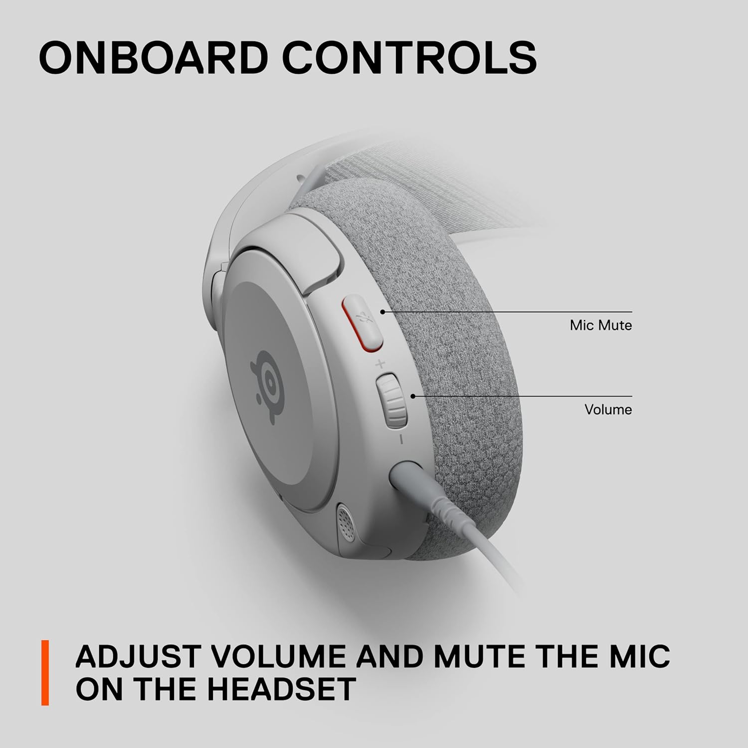 SteelSeries Arctis Nova 1P Multi-System Gaming Headset- White