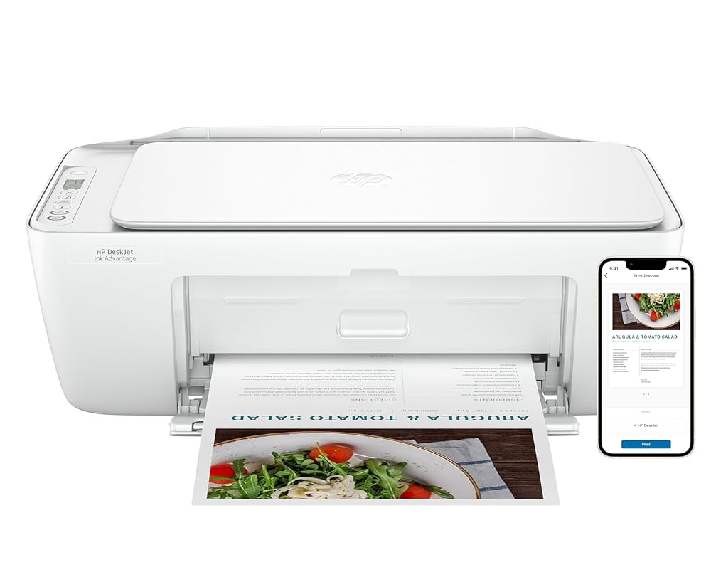 HP DeskJet Ink Advantage 2875 Wireless Print, Copy, Scan, All-in-One Printer - White