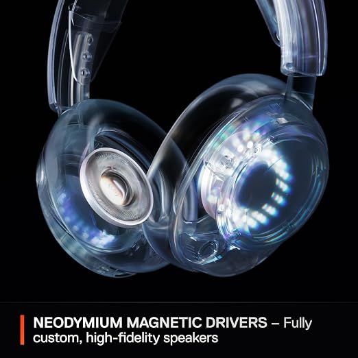 SteelSeries Arctis Nova 5 Wireless Multi-System Gaming Headset-2.4GHz or BT-Gen2.X Mic-PC, PS5, PS4, Switch, Mobile-White