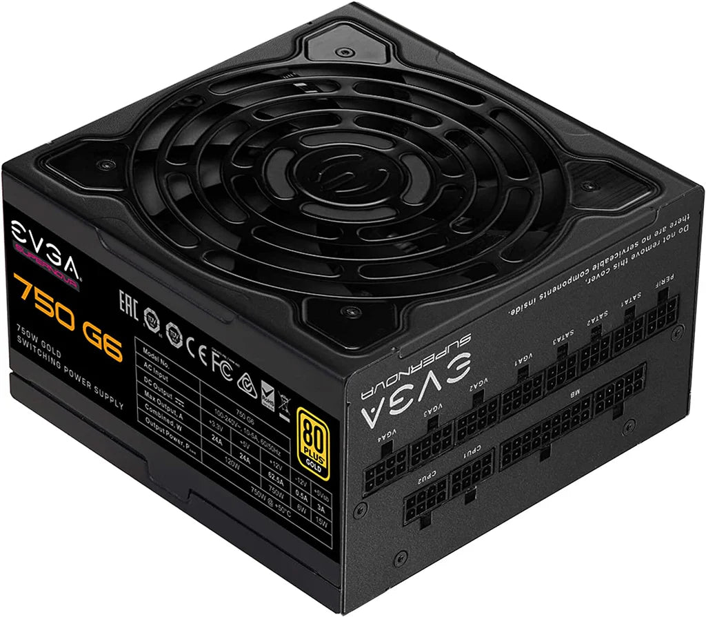 EVGA SuperNOVA 750 G6, 80 Plus Gold 750W Power Supply