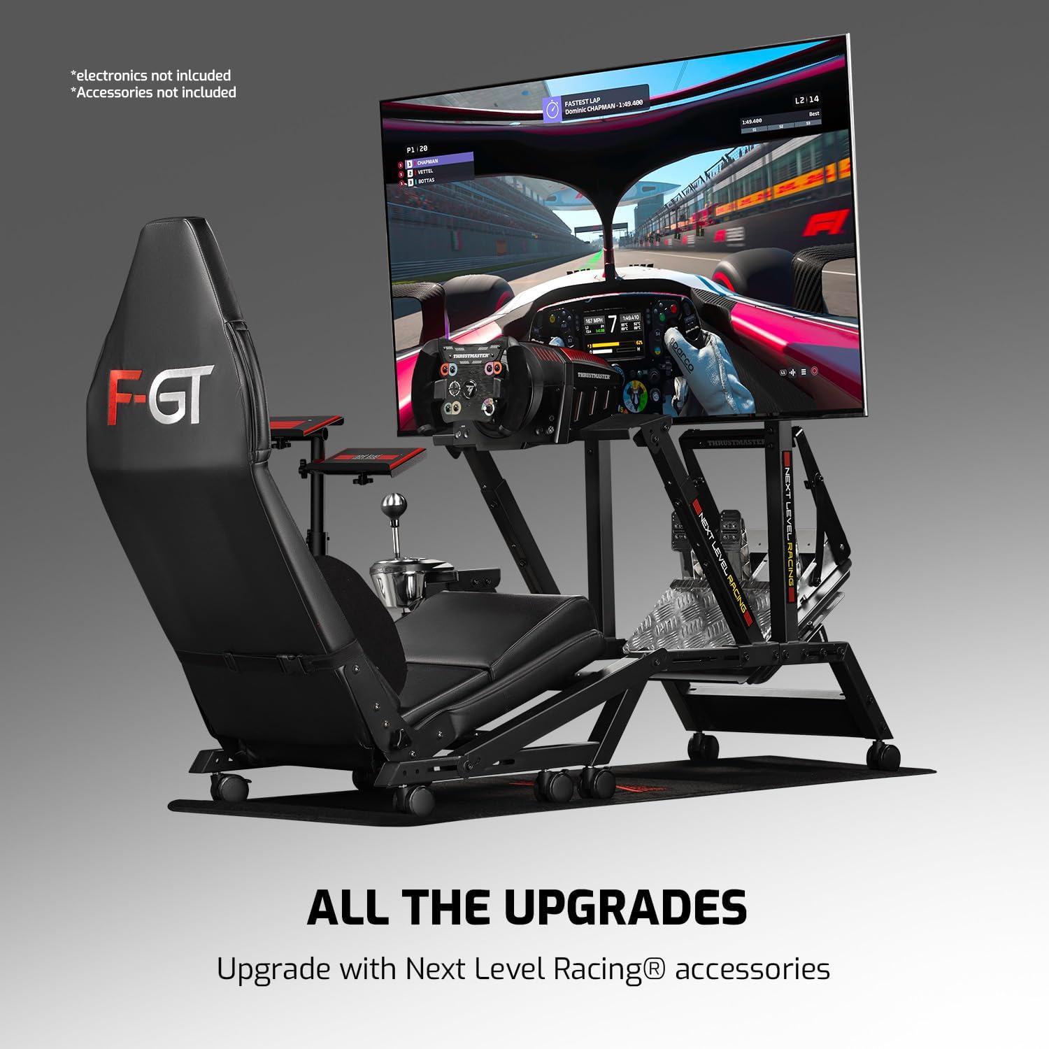 Next Level Racing NLR-S010 F-GT Simulator Cockpit |  matte black