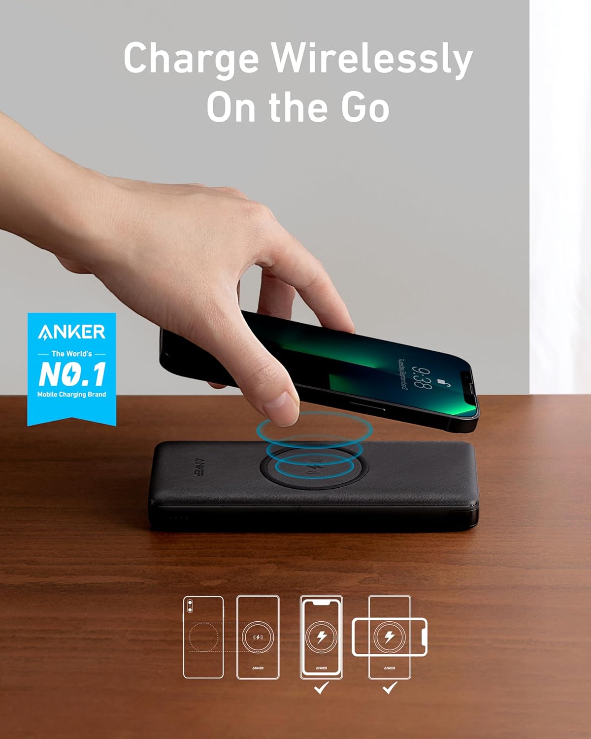 Anker PowerCore III 10,000 mAh Wireless Power Bank - A1617H11