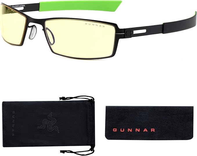 Gunnar Moba Razer Edition Glasses, Onyx Amber