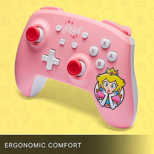 PowerA Wireless Controller for Nintendo Switch - Princess Peach Pink, Nintendo Switch