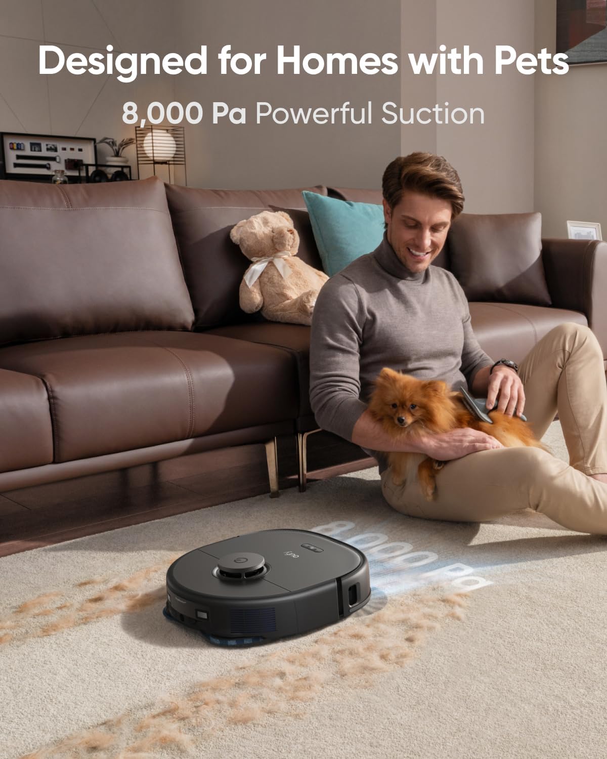 Anker Eufy X10 Pro Omni, Robot Vacuum and Mop with 8,000 Pa Suction T2351V11