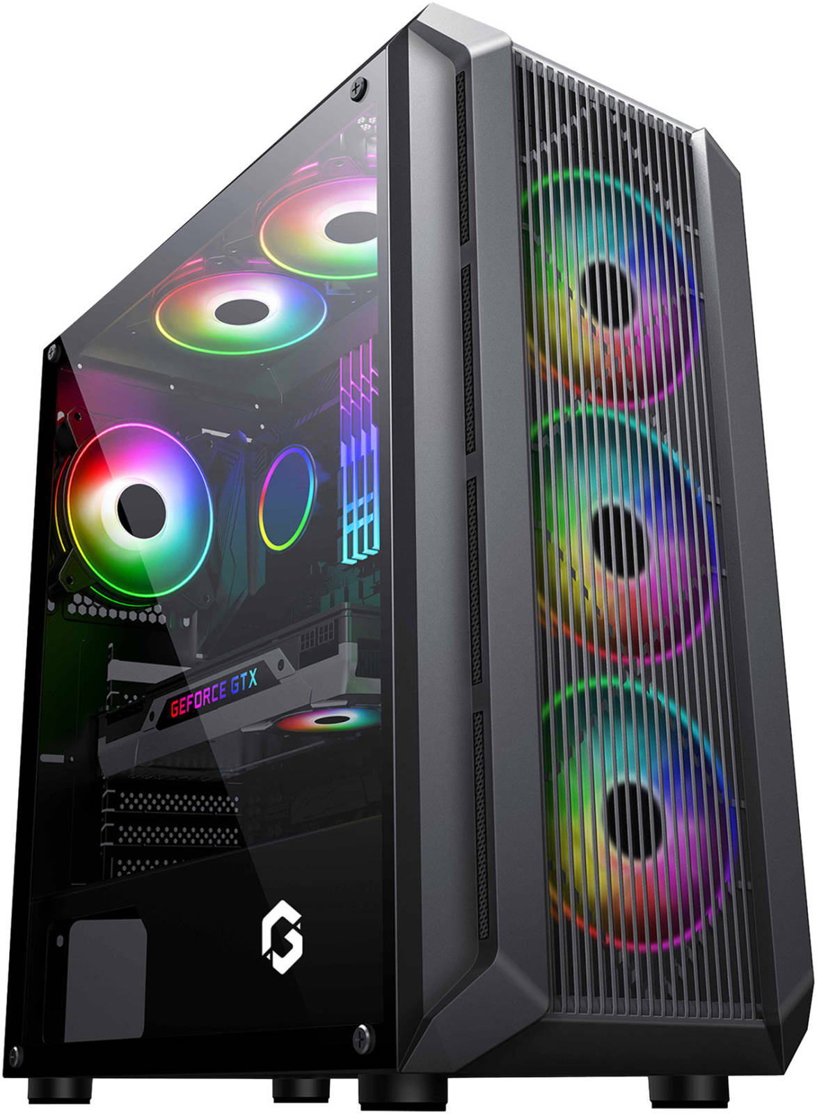 GameOn Trident II S-Series Mid Tower Gaming Case-GO-TRIDENTII-S
