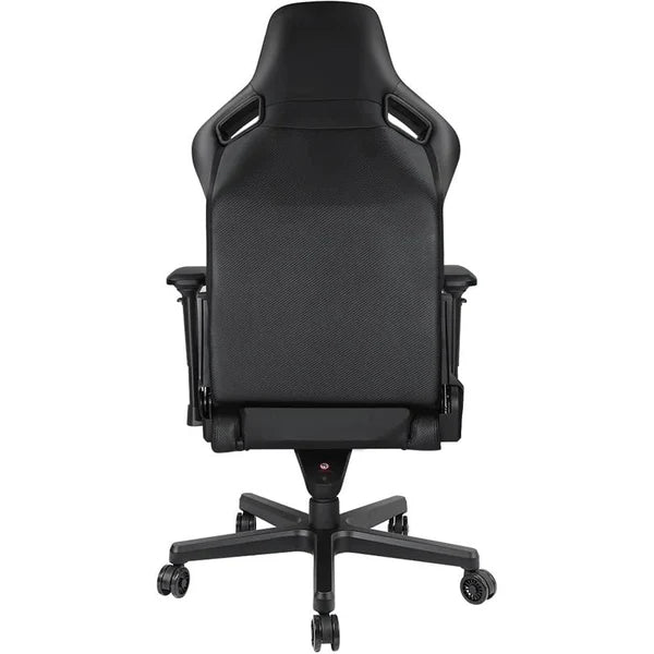 Anda Seat Dark Knight Premium Gaming Chair, Lumbar Pillow Big Memory Headrest Pillow 65mm Casters Black Aluminum Base, Carbon PVC | AD12XL-DARK-B-PV/C-B02