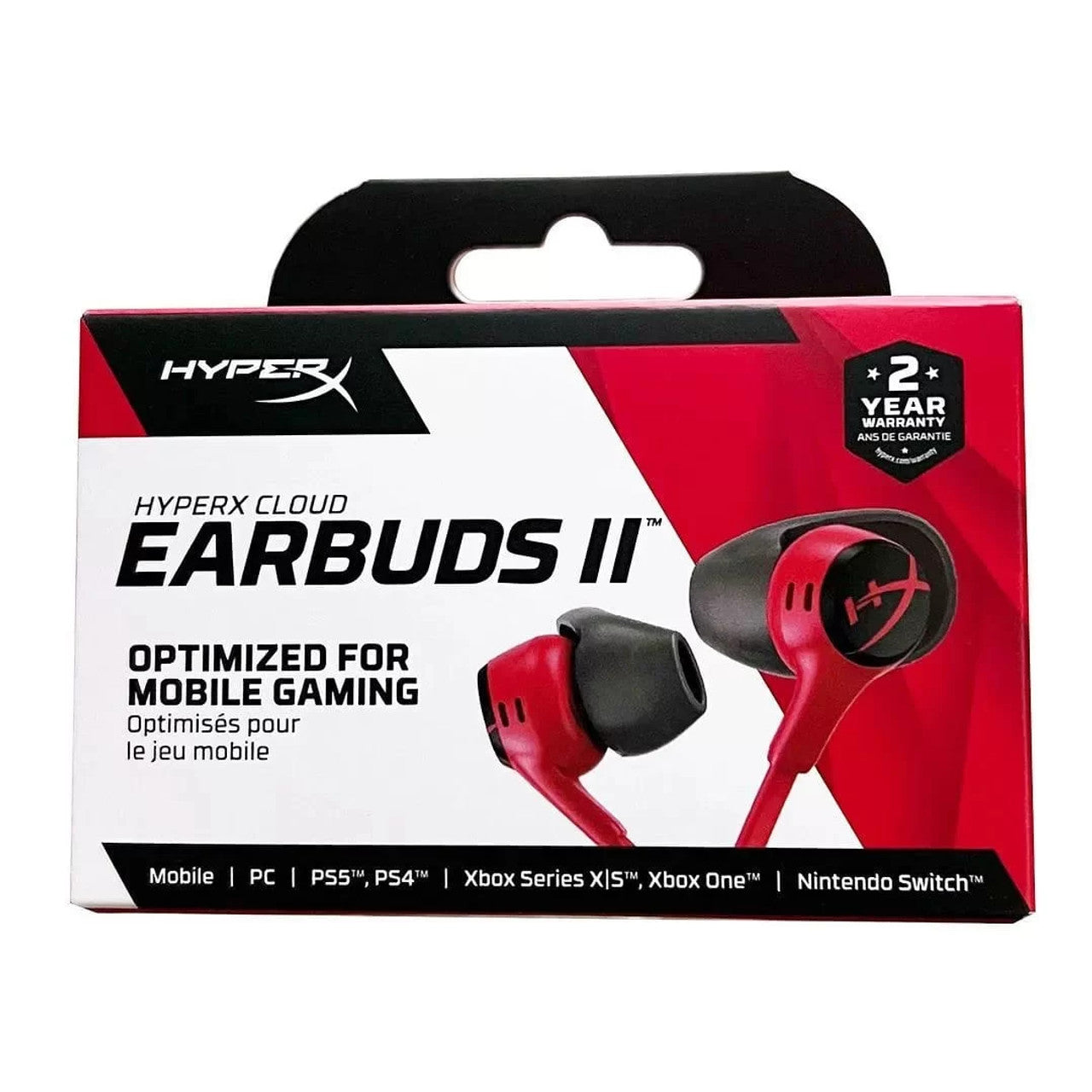 HyperX Cloud Gaming Earbuds II - Red