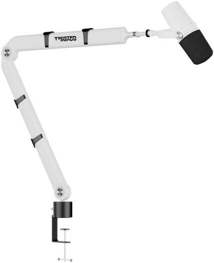 Twisted Minds Flex I Series Standard Pole Microphone Arms, 360°, White | TM-F111-HP