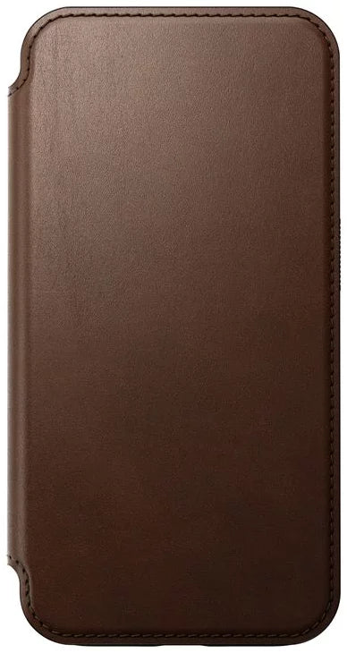 Nomad Modern Leather Folio Cover, - iPhone 15 Pro -NM01628385-brown