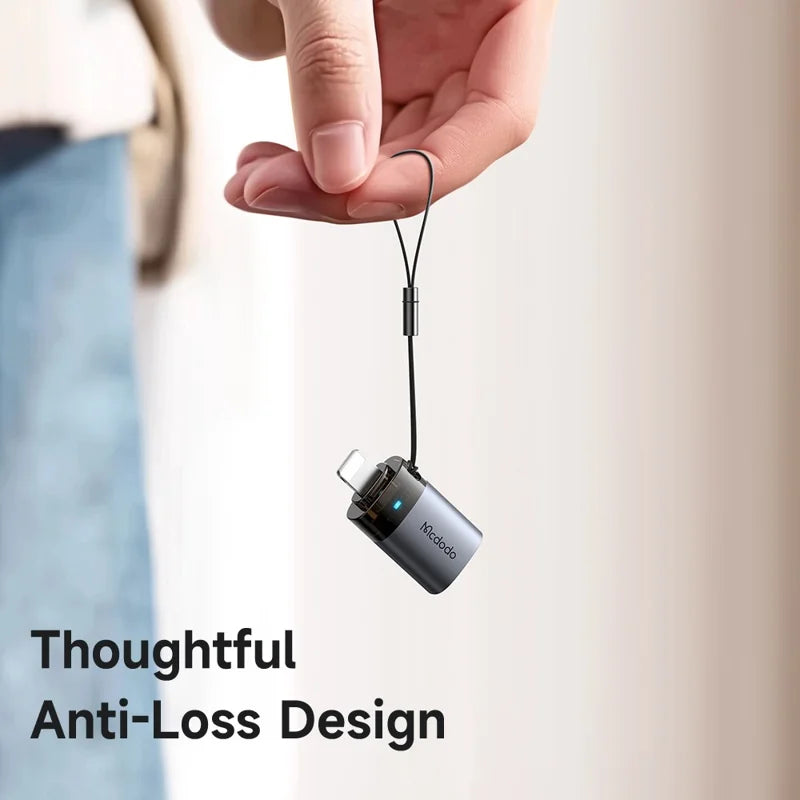 MCDODO 2-in-1 USB-A to Lightning Adapter with LED Light Data Transfer 480Mbps -OT-785